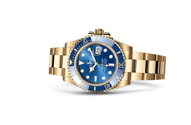 Rolex Submarine yellow gold and a blue dial date - Image 3