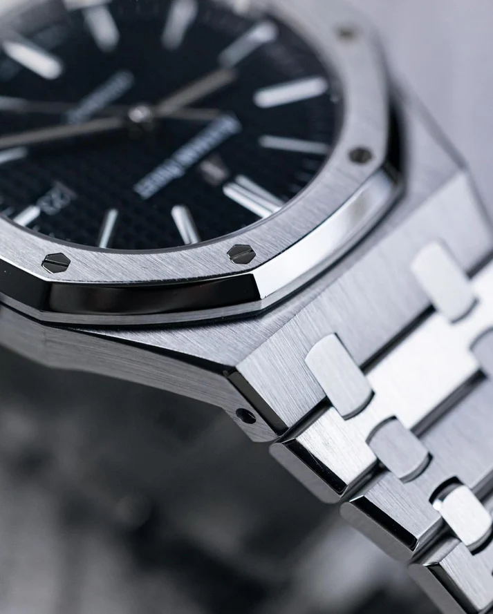 Audemars Piguet AP Royal Oak Silver Black Metal - Image 6