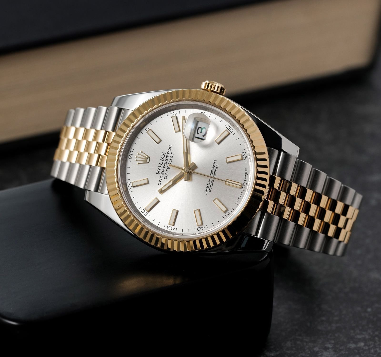 Rolex Datejust Dualtone White Dial Metal Watch - Image 3